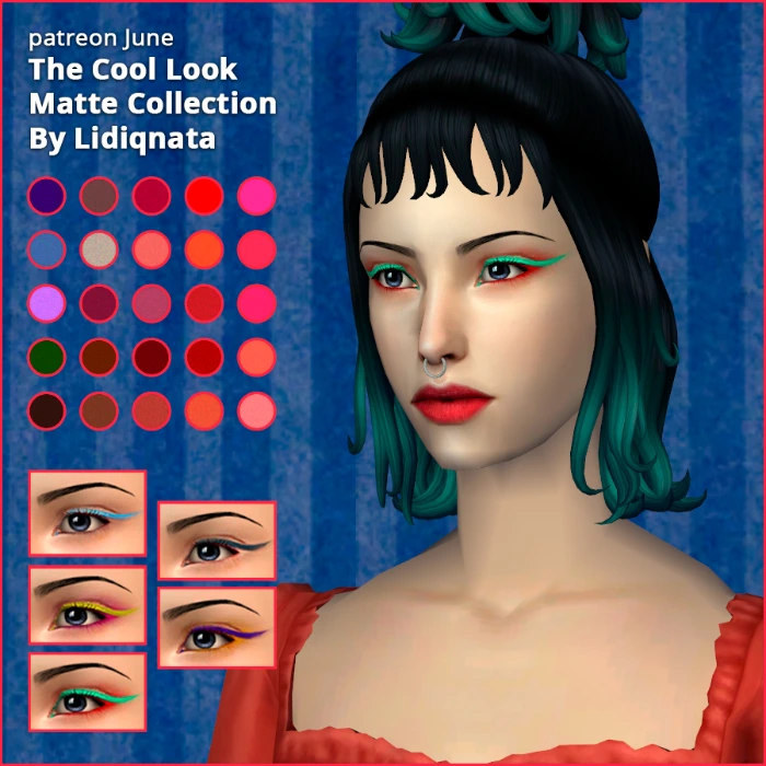 full gloss lips by lidiqnata for sims 2